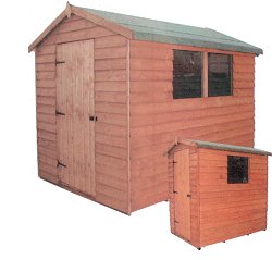 Apex Roof Overlap Sheds - A range of Sawn Timber Garden Sheds