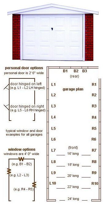 9ft 9in wide Apex Roof Single Ultimate Concrete Garages - <b>Area 1</b> A versatile and spacious garage