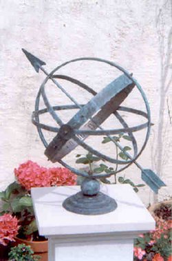 Armillary Sphere - Gemini Copper Sundial