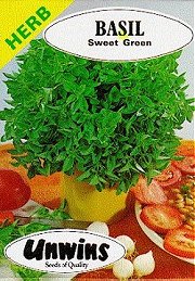 HERB BASIL SWEET GREEN - Half Hardy Annuals