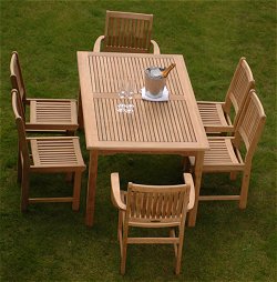 Furniture Sets - 150cm Rectangular Table and Cafe Chair Set