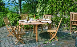 Furniture Sets - 150cm Round Table and Folding Chair Set