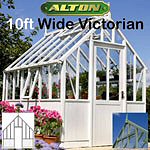 Alton Victorian Painted Greenhouses 10ft wide