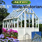 Alton Victorian Painted Greenhouses 6ft 5in wide
