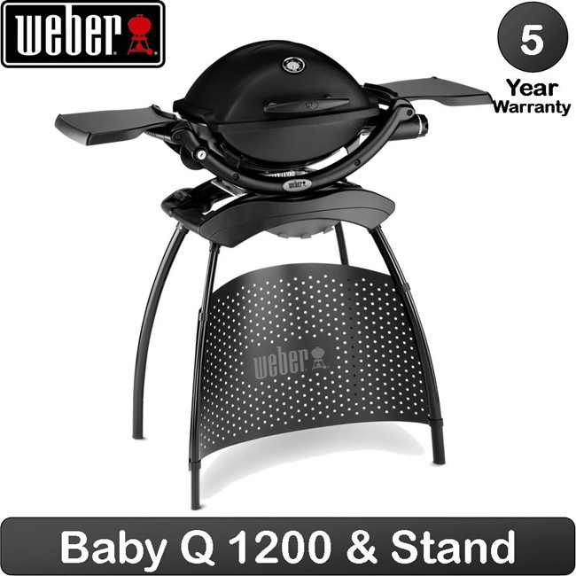 barbecue weber q 1200 black stand