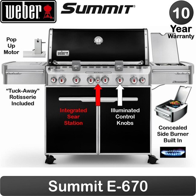 barbecue weber summit e 670 black