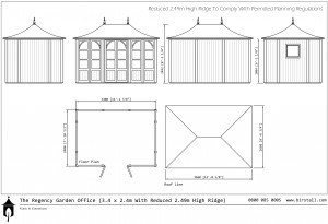 garden-office-dimentions-2492mm-ridge
