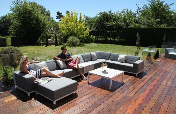 Maze Fabric - Devane Corner Sofa Set - 05