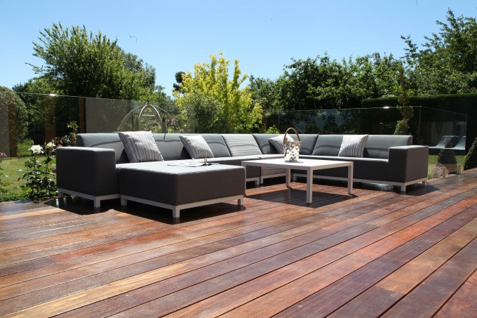 Maze Fabric - Devane Corner Sofa Set - 06