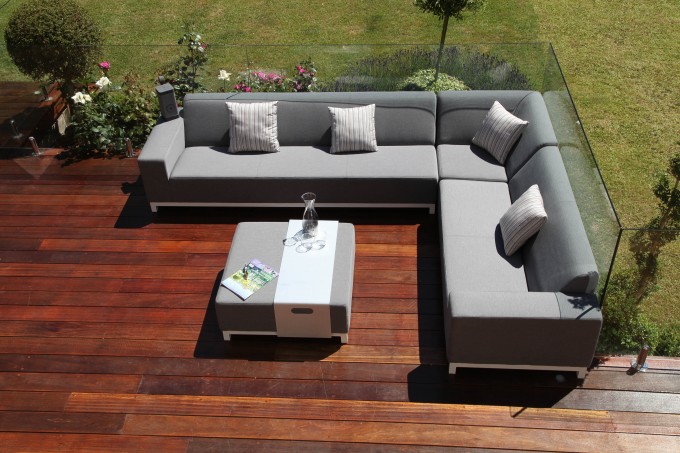 Maze Fabric - Devane Corner Sofa Set - 09