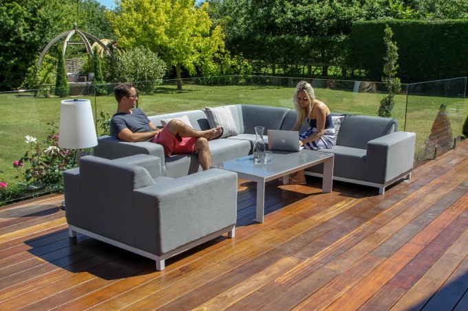 Maze Fabric - Devane Corner Sofa Set - 14