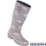 brakeburn-long-birds-and-clouds-welly-boot-grey-s brakeburn-long-birds-and-clouds-welly-boot-grey-s