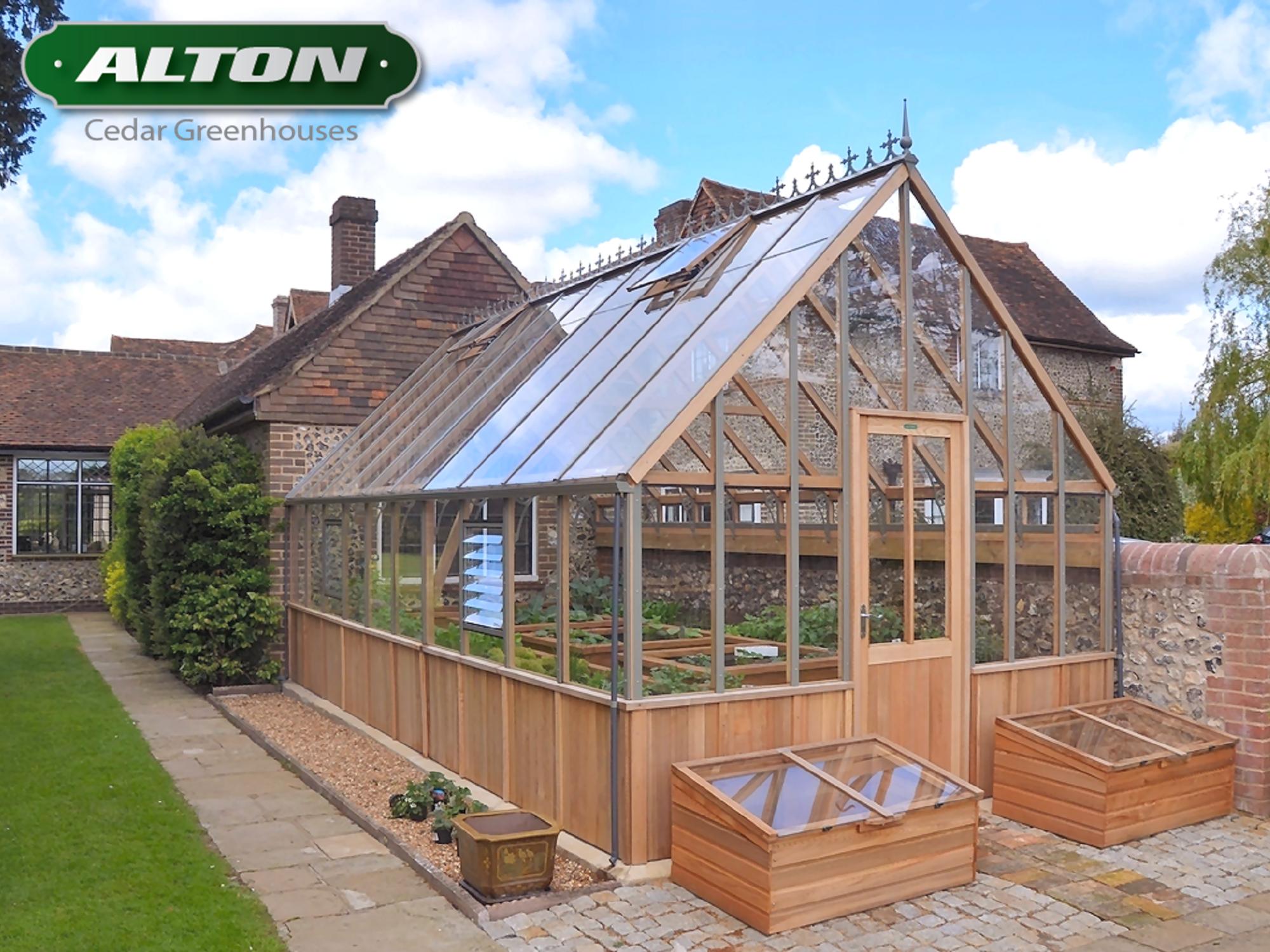 Alton Cedar Cold Frames Small Plant Frost Protection Birstall