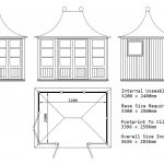 3200 x 2400mm Chelsea Dimensions & Roofline