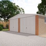 20ft wide Apex roof ultimate concrete garage 20ft wide Apex roof ultimate concrete garage