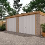20ft wide Pent roof standard concrete garage