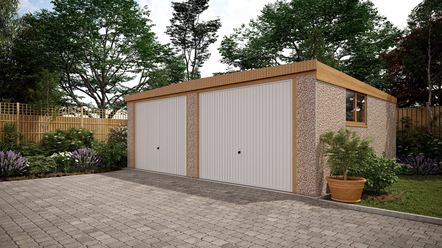 Sectional Concrete Garages FREE Delivery & Assembly Birstall Garden