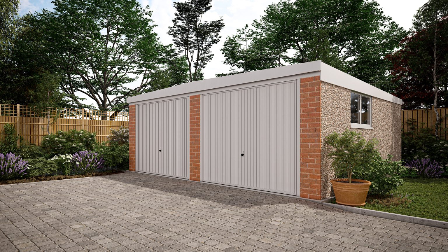 Sectional Concrete Garages FREE Delivery & Assembly Birstall Garden