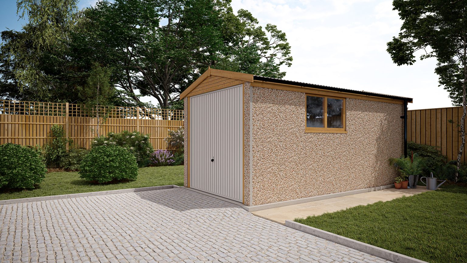 Sectional Concrete Garages FREE Delivery & Assembly Birstall Garden