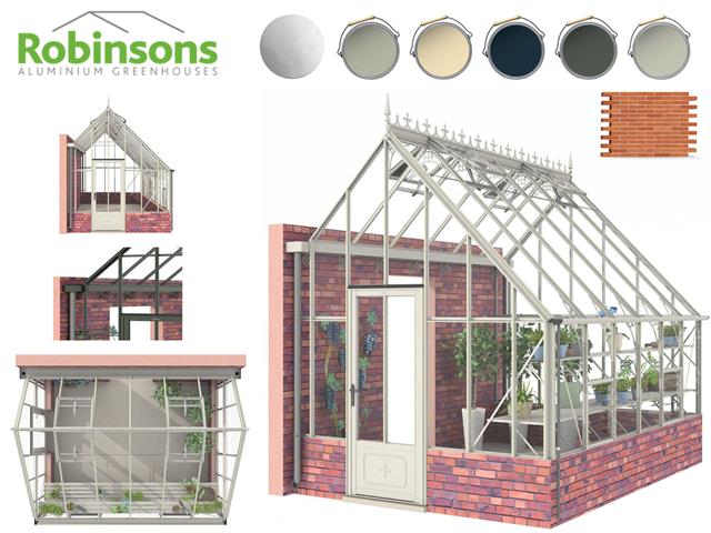 Robinsons Roydon<br />9ft Deep Victorian<br />Lean-to Greenhouses