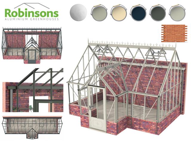 Robinsons Rolleston<br />12ft Deep Victorian<br />Lean-to Greenhouses