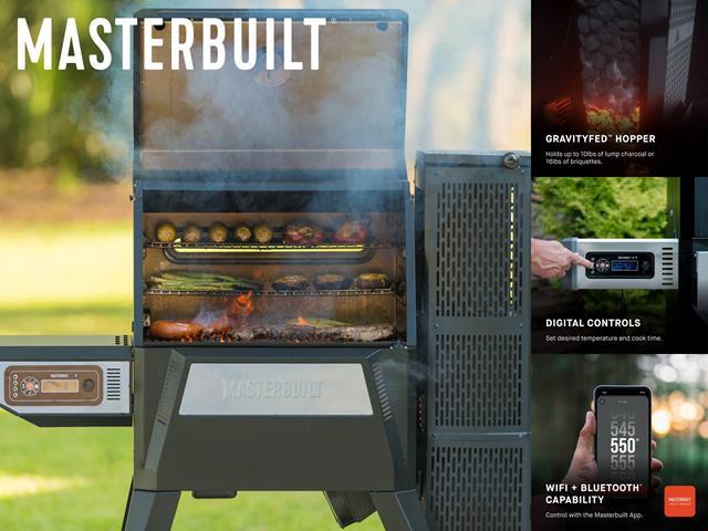 Masterbuilt 560 Gravity Fed Charcoal Grill Smokers