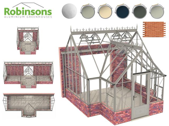 Robinsons Rochester<br />13ft Deep Victorian<br />Lean-to Greenhouses