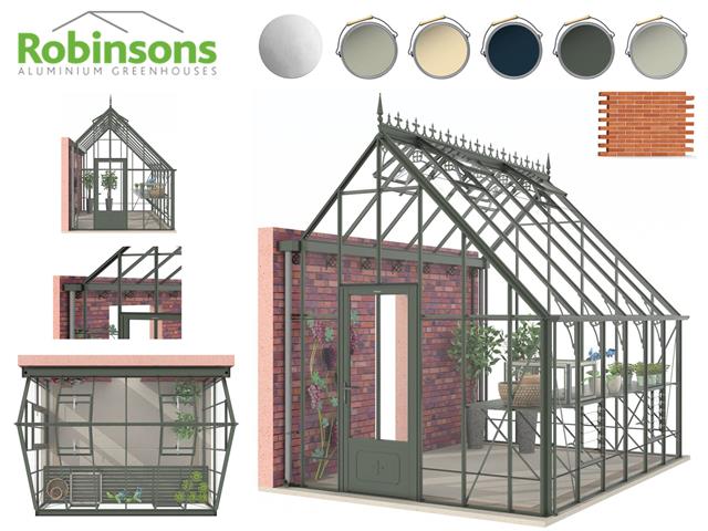 Robinsons Rothley<br />9ft Deep Victorian<br />Lean-to Greenhouses