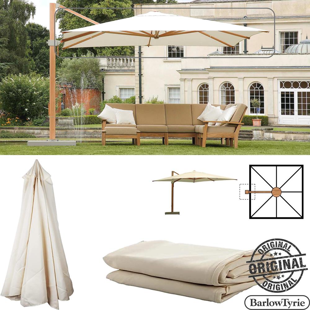 Barlow Tyrie Replacement Canopy For 3.5m Square Cantilever Napoli
