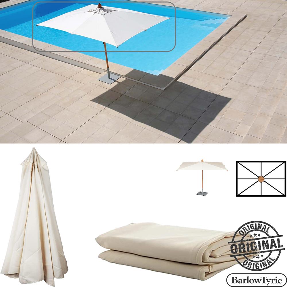Barlow Tyrie Replacement Canopy For 3.5x2.5m Rectangular Napoli