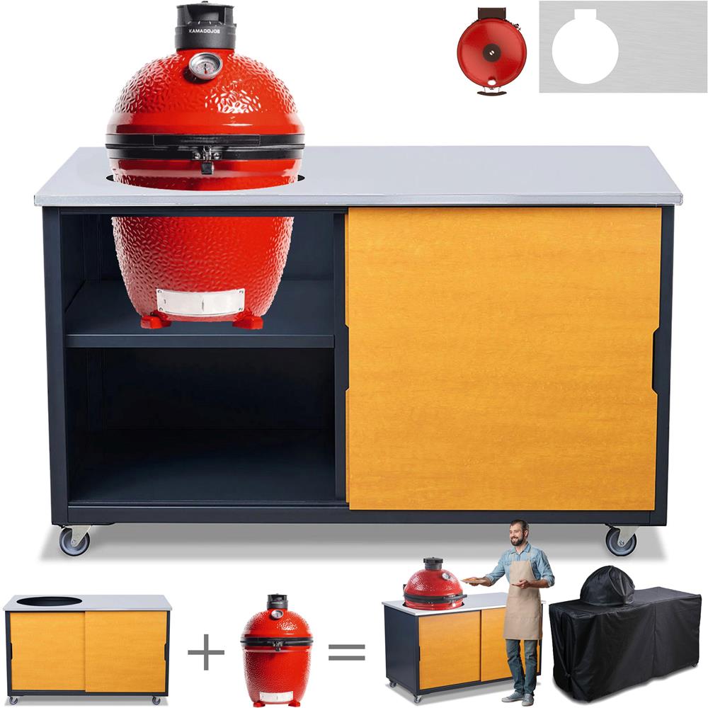 BIG4SPACE Kamado BBQ Outdoor Kitchen 150 Complete With Kamado Joe