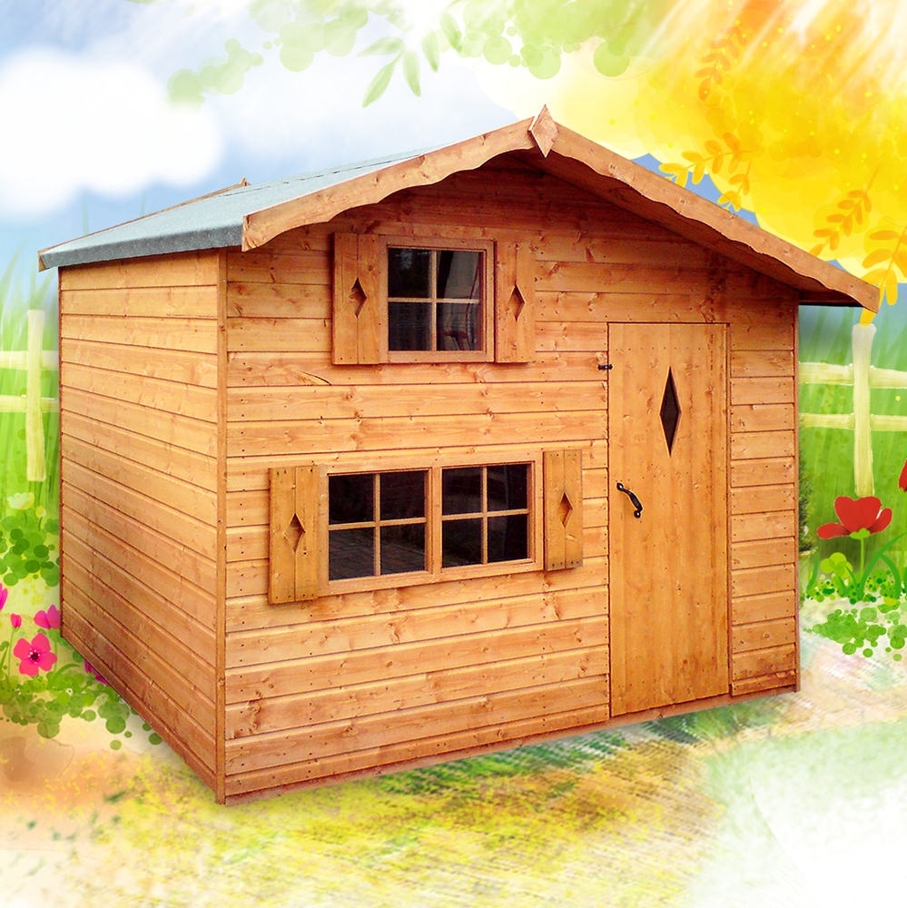 Popular Childrens Playhouses Ashcroft Two Storey Children's Playhouse