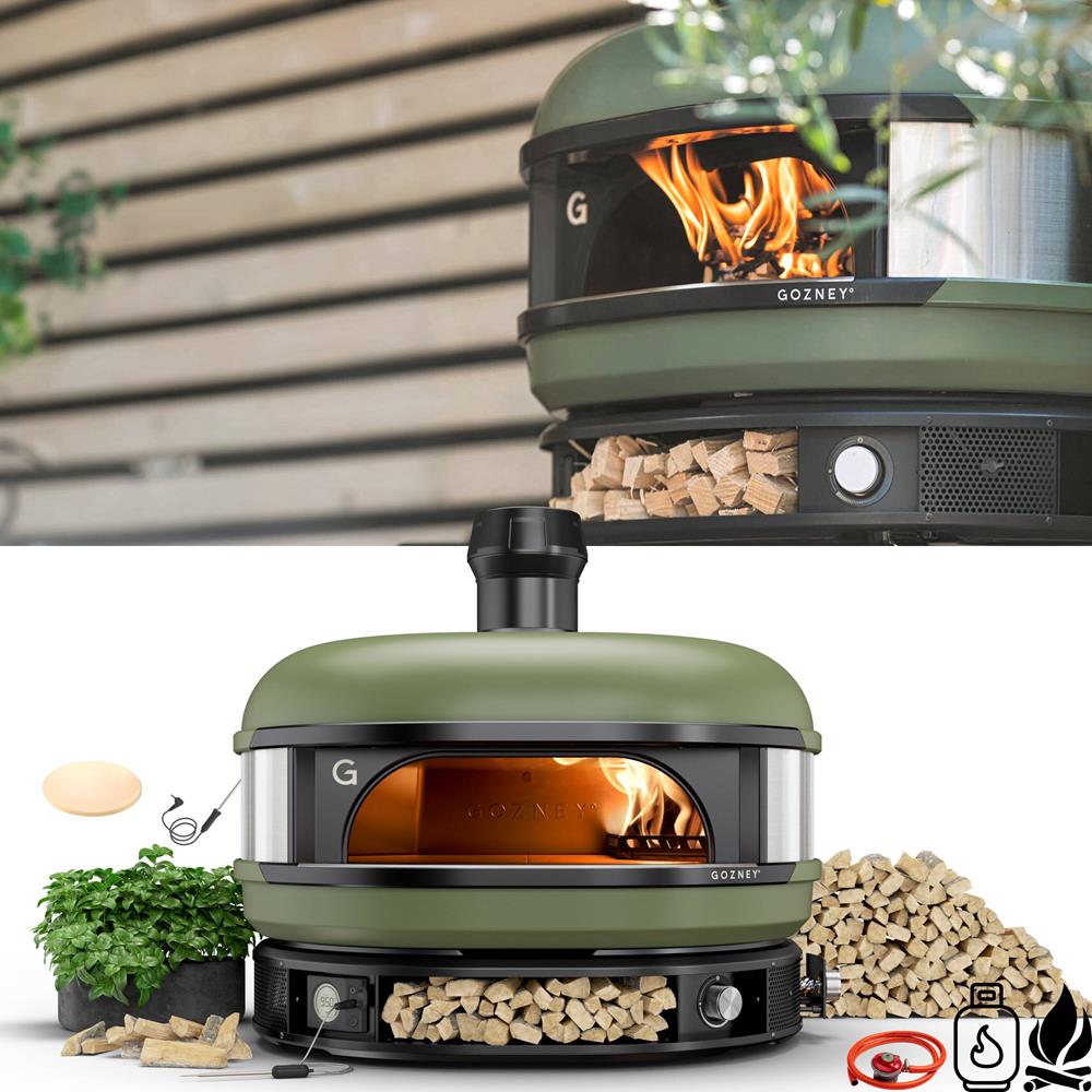 Gozney Dome Olive Dual Fuel Pizza Oven Gas & WoodFired Birstall