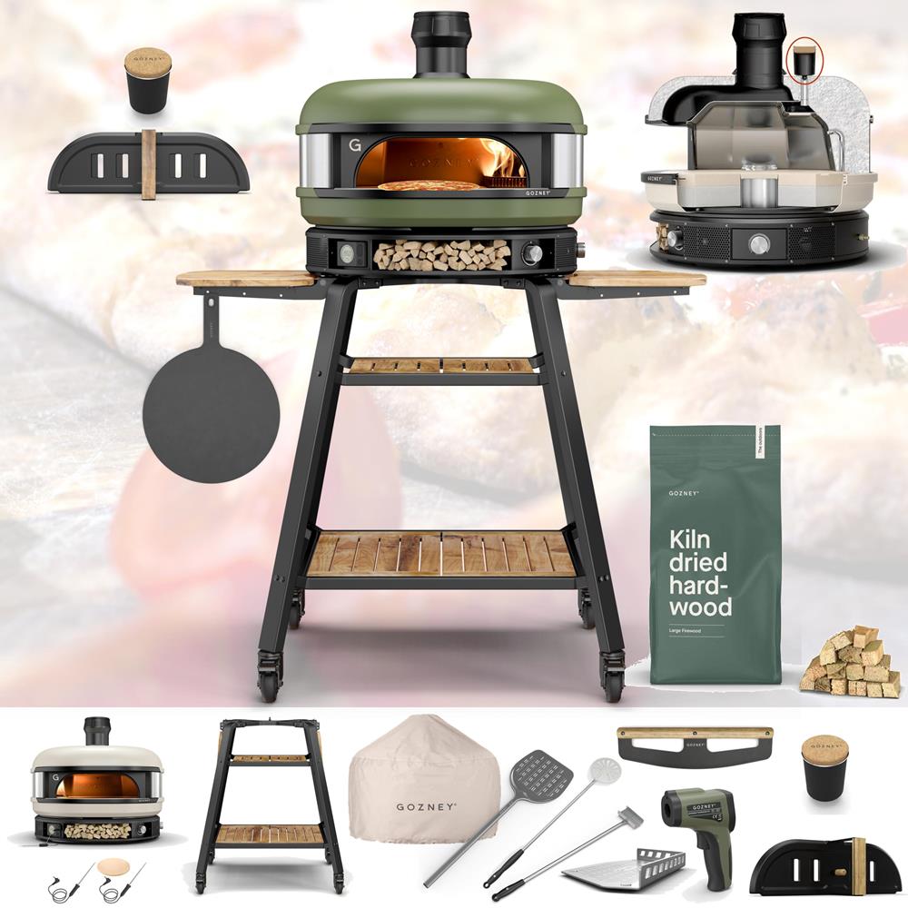 Gozney Dome Pizza Oven Olive Dual Fuel Steam Pizza Oven With Stand