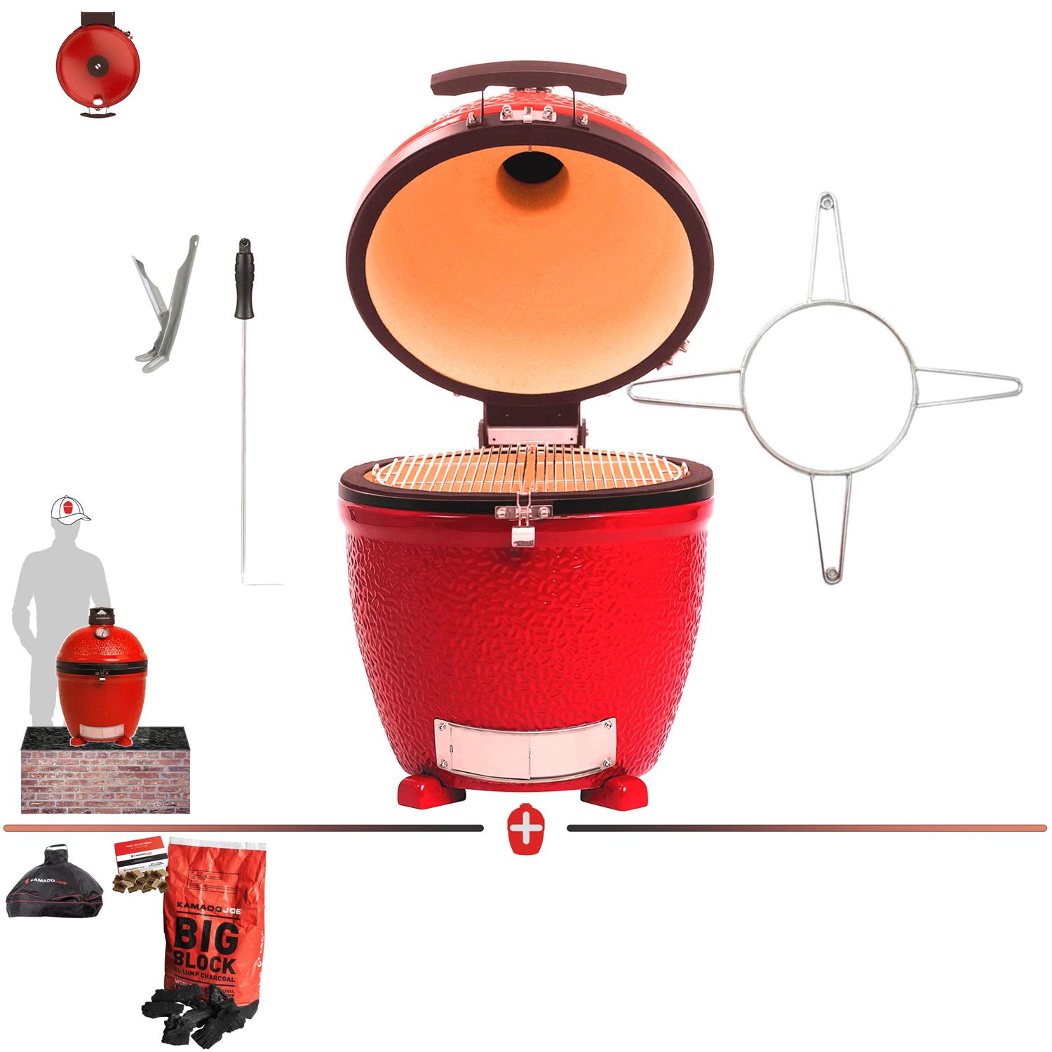 Kamado Joe Ceramic Grill Smoker Oven Classic Joe II (2) Stand