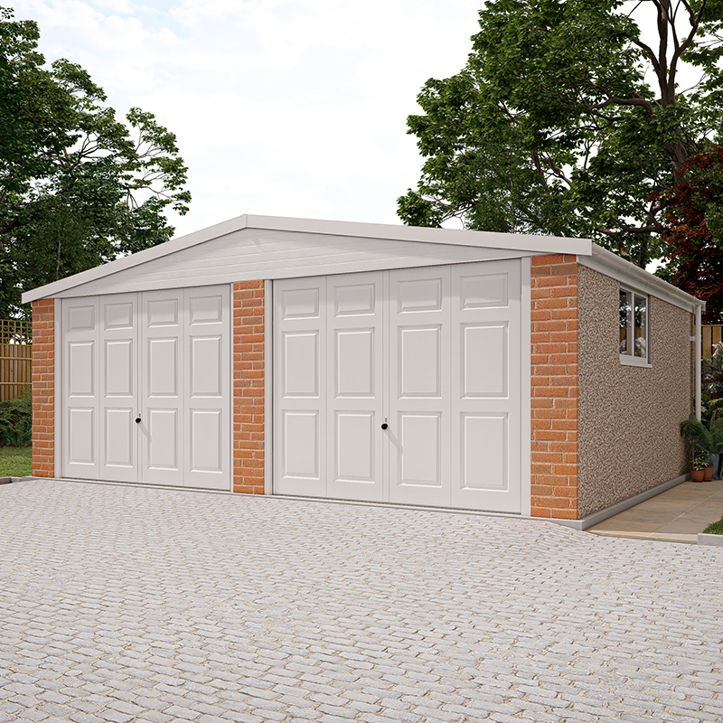 20ft 5in wide Apex Roof Double Ultimate Concrete Garages Area 3 The