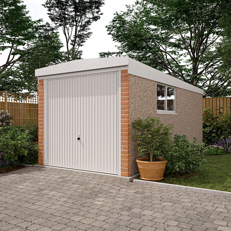 8ft 5in wide Pent Roof Single Ultimate Concrete Garages Area 1 The