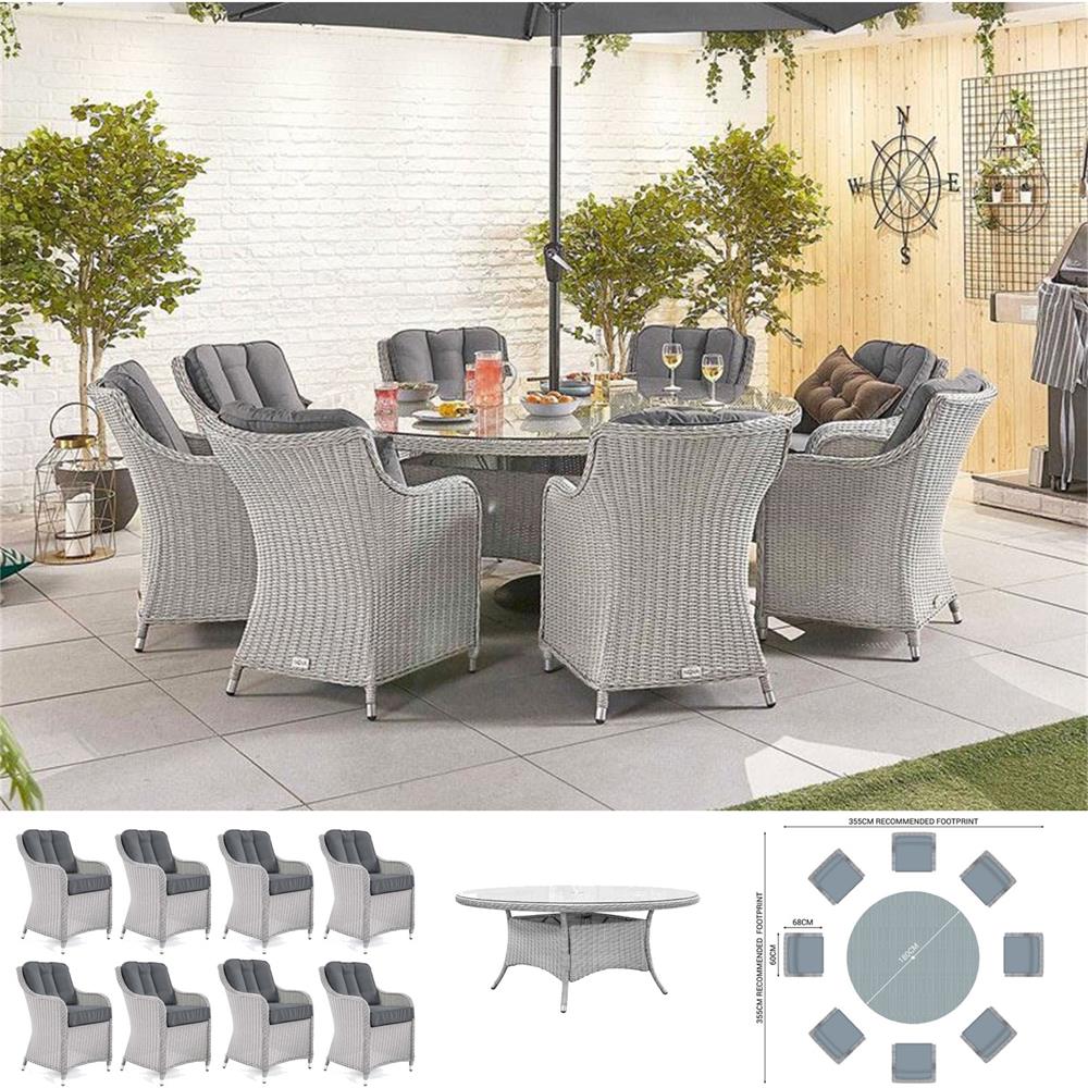 Westminster Heritage Heritage & Camilla 8 Seater Round Dining Set