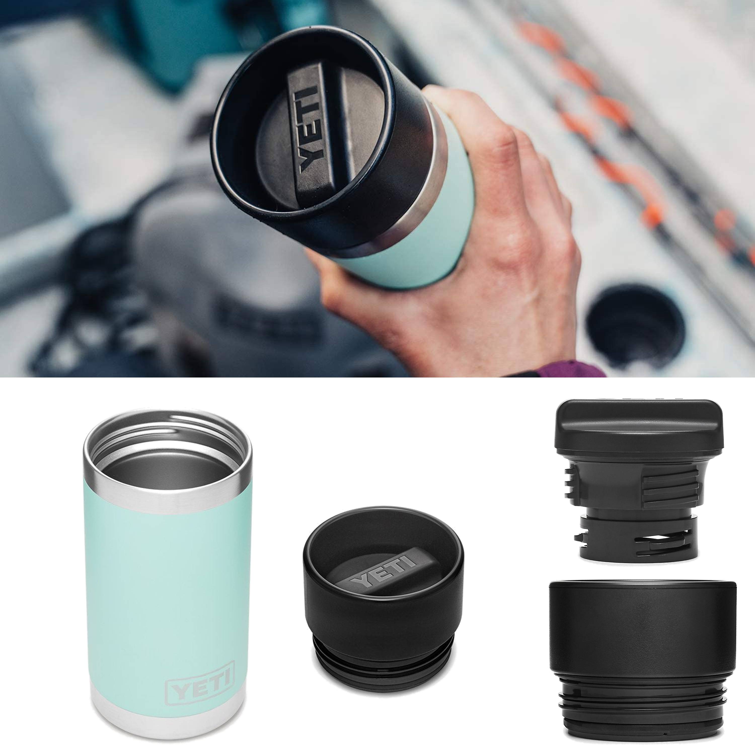 YETI Rambler Bottle with Hot Shot Cap SEAFOAM 354ml 12oz