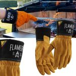 Flamery<br />BBQ Cowhide Gloves (Pair)