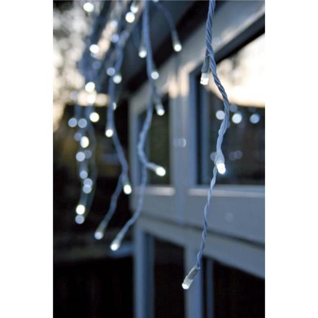 Christmas Lights 144 Warm White LED Icicle Lights Birstall