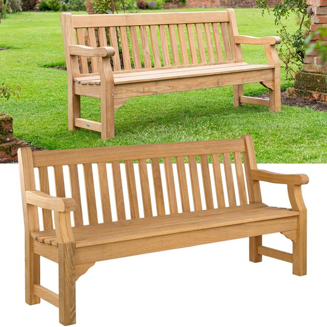 Alexander Rose Royal Park FSC Teak 6ft Bench Birstall