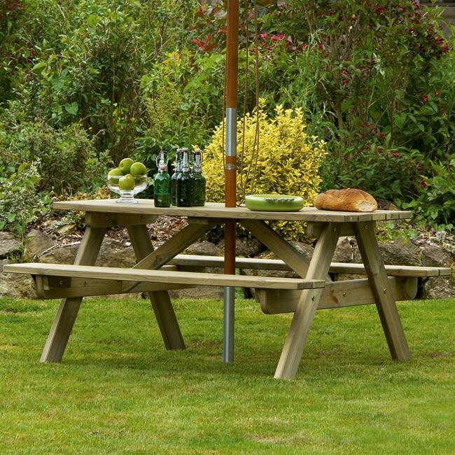 Alexander Rose Malu FSC Pine 5ft Picnic Table Birstall