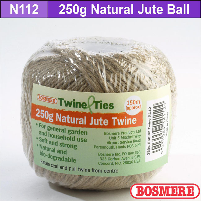 Bosmere Garden Helpers Range Natural Jute Ball 250g Birstall