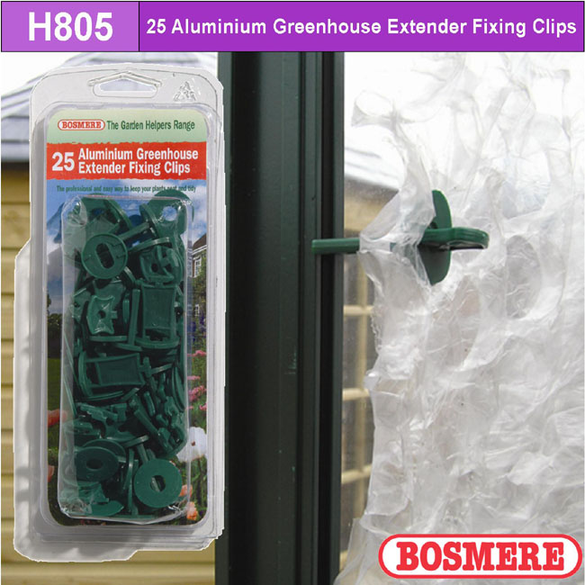 Bosmere Garden Helpers Range Greenhouse Extender Fixing Clips Pack
