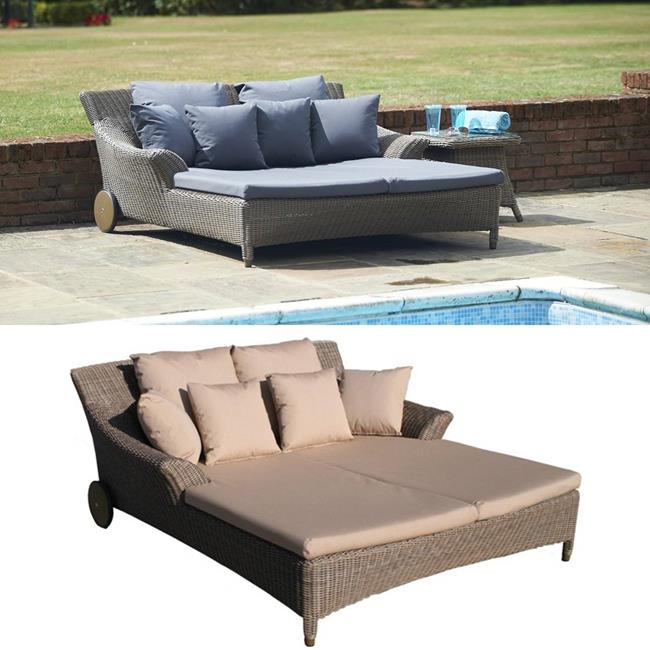 Bridgman All Seasons Kensington Valentine Double Sunbed Birstall