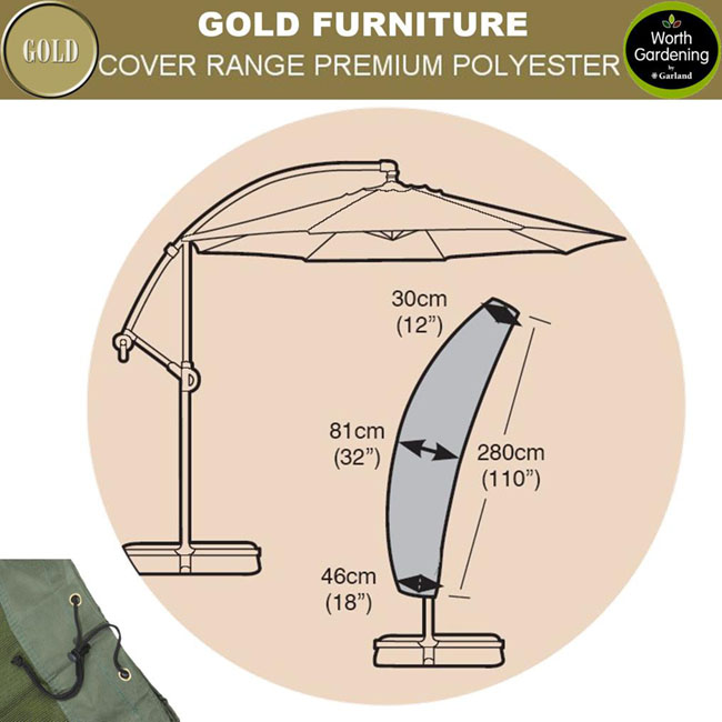 Garland Gold Covers Sail Parasol Cover Birstall
