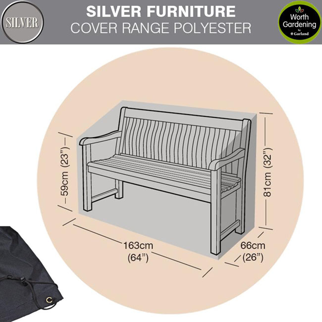 Garland Silver Covers 3 Seater Bench Cover Birstall