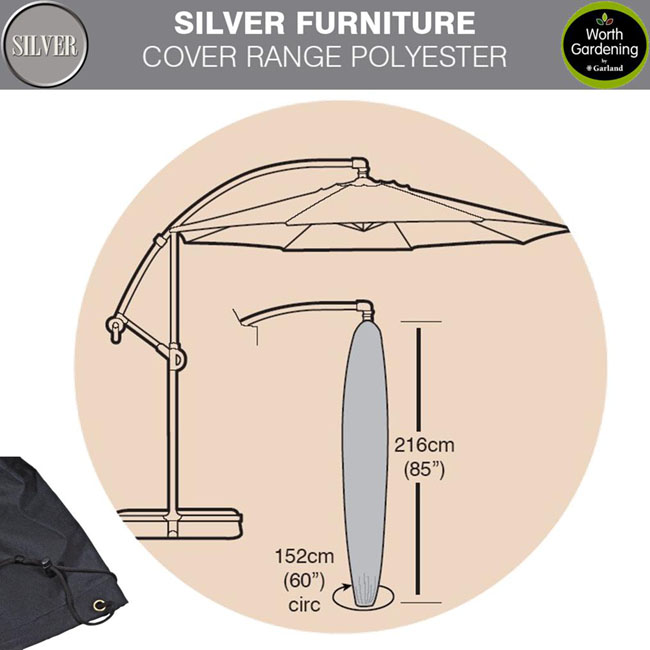 Garland Silver Covers Cantilever Parasol Cover Birstall