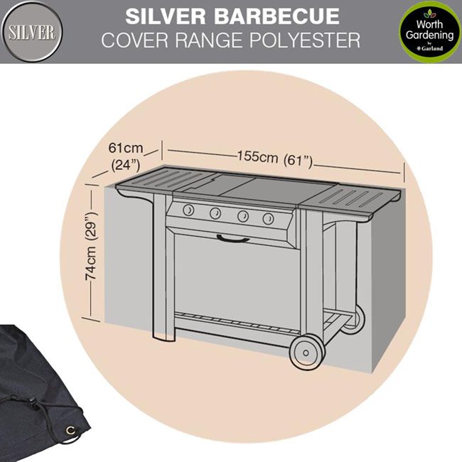 Garland Silver Covers Large Flatbed BBQ Cover Birstall